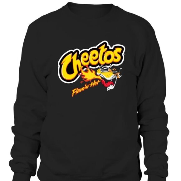 Flamin Hot Cheetos Chester Cheetah Sweatshirt Funny Snack Lover Pullover 05 - Picture 1 of 5